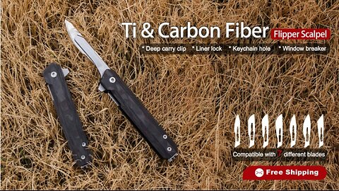 The SerpBlade: Titanium Pocket Utility Folding Scalpel Knife