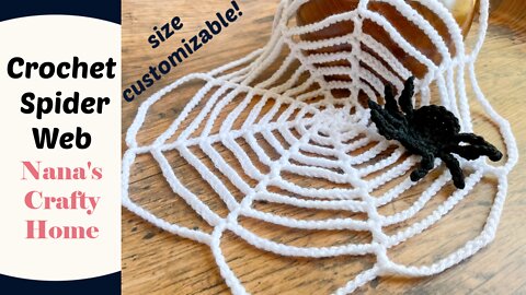 How to crochet an easy, beginner-friendly Spiderweb!