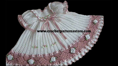 Crochet Baby Dress/ Free Crochet Tutorial part 1