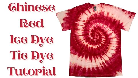Tie-Dye Designs: Chinese Red Single Color Spiral | Christmas Tie Dye