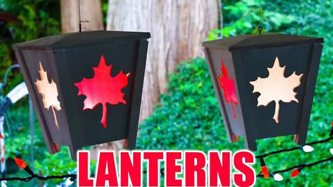 Homemade Hanging LED Lanterns: Canada 150 Celebration!