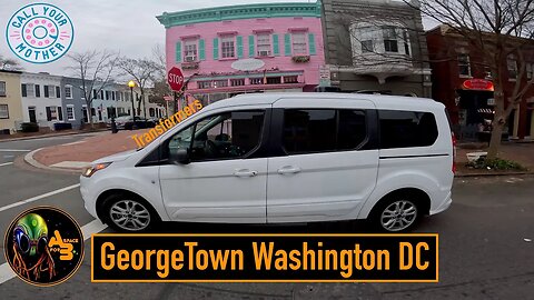Georgetown DC Roadside Attractions & Good Eats Van life Travels in a 2022 Ford Transit Connect XLT