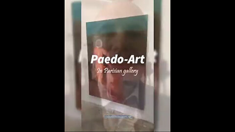 Pedo Art 🖼️ ~ Paris. WeThePeople must ST🛑OP this SICKO BS✅