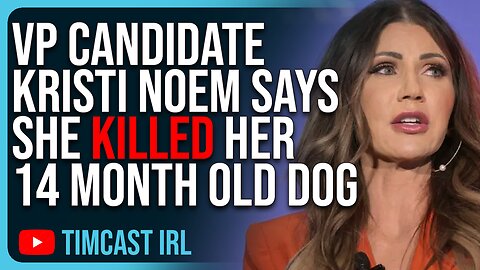 VP Candidate Kristi Noem Says She Killed Her 14 Month Old Dog, The Internet Is PISSED