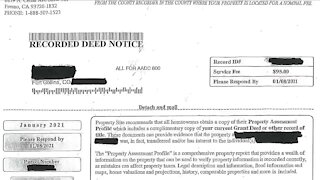 Warning: Company offering deed paperwork for $95, but you can get it free