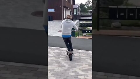🛴EPIC Electric Scooter Wheelies! #shorts