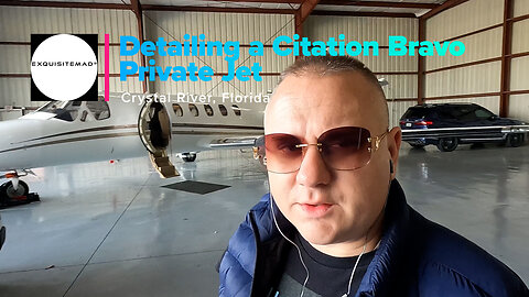 Detailing a Private Jet In Crystal River Florida
