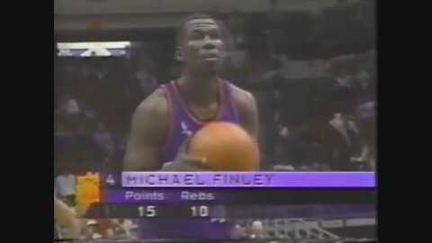 Michael Finley 17 Points @ Timberwolves, 1995-96.