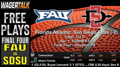 Florida Atlantic vs San Diego State Prediction & Picks | NCAA Tournament Final Four Betting Advice