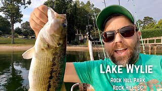 Kayak Fishing for Bass at Lake Wylie's Newest Public Access - Rock Hill Park in Rock Hill, SC