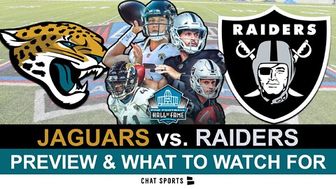 Raiders vs. Jaguars Preview for NFL Hall of Fame Game