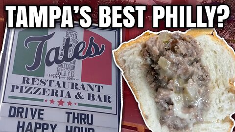 Does Tate's Italian Have the BEST Philly Cheesesteak in Tampa? - Bubba's Food Review