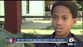 8-year-old to host kid’s peace march to end violence in Indy