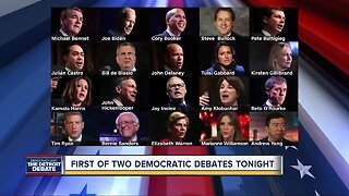 Detroit: First of 2 Democratic debates tonight