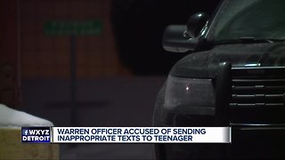 Warren officer accused of sending inappropriate texts to teenager