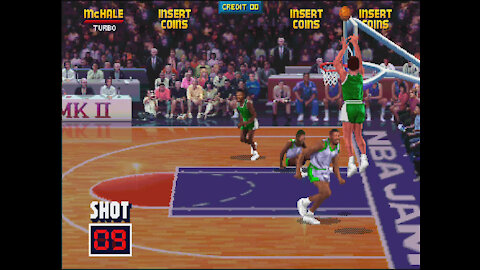 NBA JAM - Video Game Basket SALA GIOCHI - Boston vs Seattle