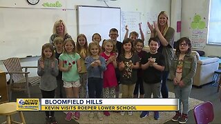Kevin visits Roeper Lower School in Bloomfield Hills