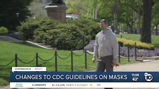 CDC makes changes to guidance around masks