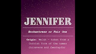 Jennifer Name Analysis [GMG Originals]