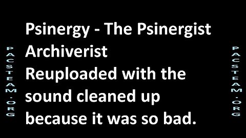 Psinergy - Reuploaded with clean sound