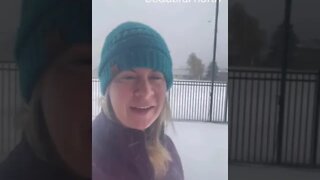 Snowing in North Idaho