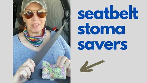 How I cover Ripley (my #stoma) when using a seatbelt