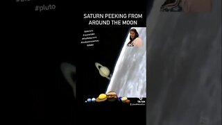 Saturn Peeking