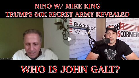 NINO W/ Mike King - Trump's Top Secret 60K Military Army Exposed. The War Is Real. TY JGANON, SGANON