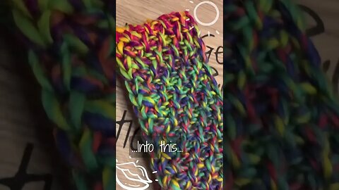 Rainbow Tunisian Crochet Headband Tutorial: Blend Pearl, Simple, and Reverse Stitches w/ Scrap Yarn