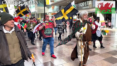 Wales celebrate St David’s Day, March Cardiff