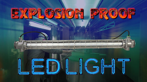 80W Explosion Proof Linear Daisy Chain LED Light - 10800 LUMENS Nylon Strap/Wire Guard