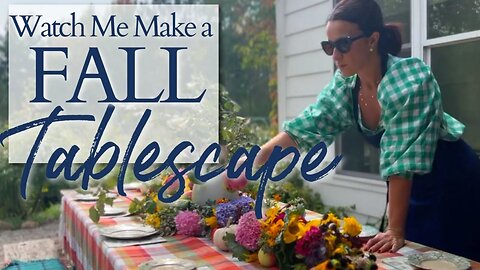 🍁Watch me make a BEAUTIFUL FALL TABLESCAPE! 🍁 An Autumnal Birthday