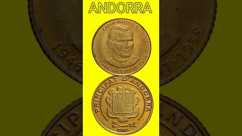 ANDORRA 2 CENTIMS 2005.#shorts @COINNOTESZ #andorra