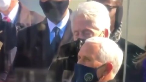Bill Clinton Caught Sleeping During Biden's Speech