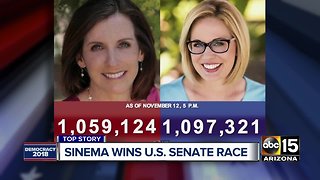 Kyrsten Sinema beats out Martha McSally for Flake's Arizona Senate seat