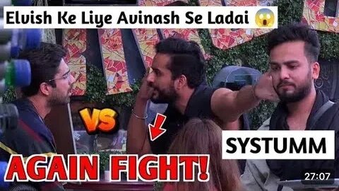 Bigg Boss Me Abhishek Ki Avinash Se Hui DobaraLadai Elvish Ke Liye 🤬 Fukra Insaan Fight ElvishYadav