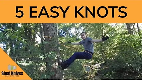 5 EASY Knots For The Field YOU Need | Shed Knives #shedknives
