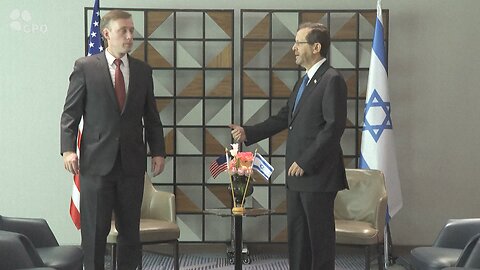 Israeli President Isaac Herzog meets with US National Security Advisor Jake Sullivan