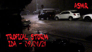 Tropical Storm IDA Rain in NYC ASMR