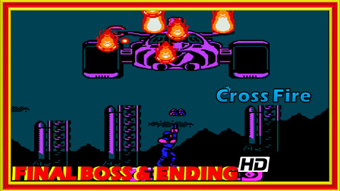 Cross Fire (NES) Final Boss Fight & Ending - 60 FPS HD