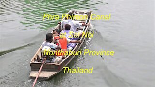Phra Phimon Canal at Sai Noi in Nonthaburi Province, Thailand