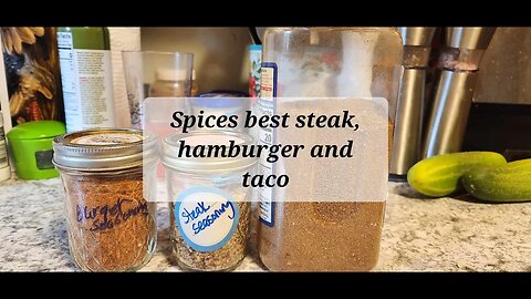 Homemade spices best steak, hamburger and taco seasoning