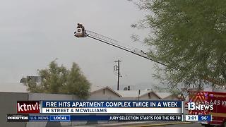 Fire hits same vacant complex for 2nd time