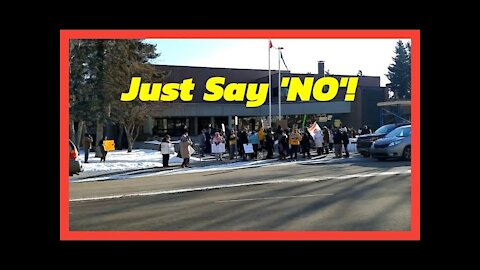 Red Deer Protest for the Whistle Stop Cafe - ROUND 1