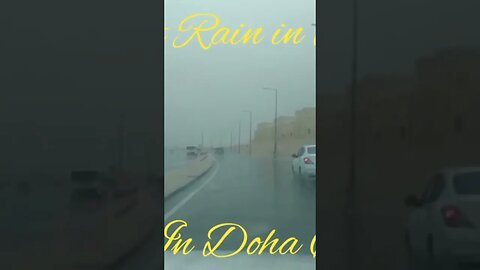 First Rain 🌩️⛈️🌧️ 2022 Doha Qatar 🌧️⛈️🌩️ #exploreqatar #qatartravel #doharain