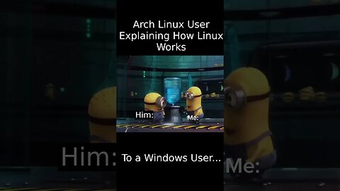 Me & my Innocent friend on Linux #software #linux #opensource #foss #technology #memes #windows #mac