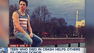 Teen killed in crash saving lives as organ donor