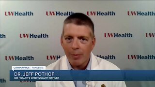 Dr. Jeff Pothof speaks about COVID-19 precautions for Badger games