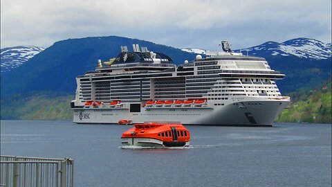 My cruise departure Southampton to Norway 20/05/2022 MSC Virtiousa 4k the solent