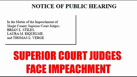 JUDGES FACE IMPEACHMENT